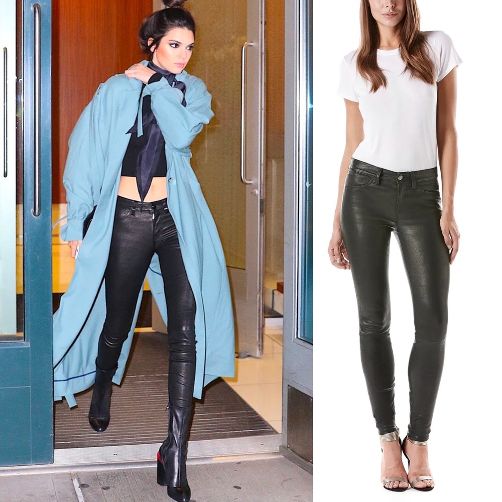 Level 99 Coated Black Skinny Jeans